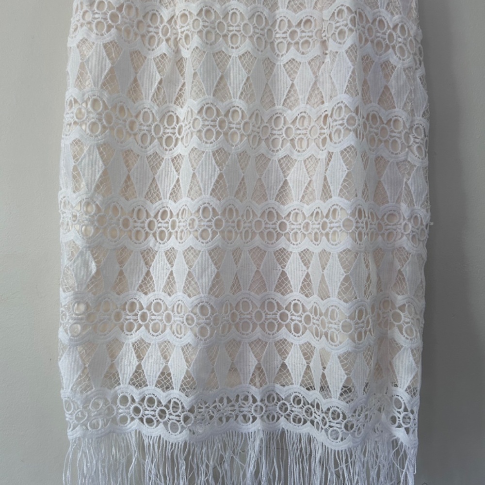 🌺Lulus Bodycon Formal Lace Dress with Fringe - Picture 10 of 16